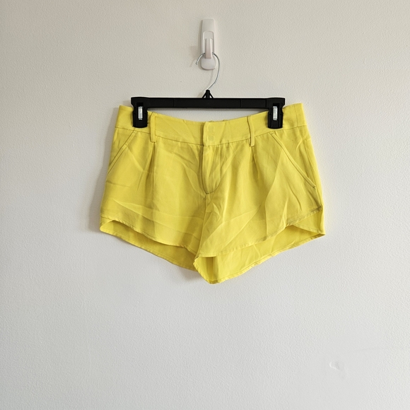 Alice + Olivia Pants - Alice + Olivia High Waist Yellow Shorts
